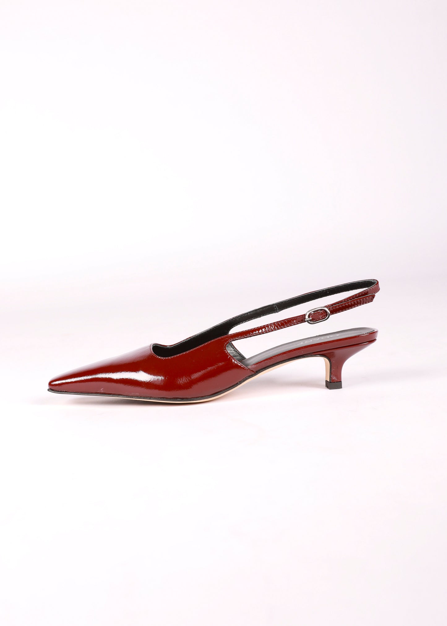 ANNA SLINGBACK VERNIS BURGUNDY