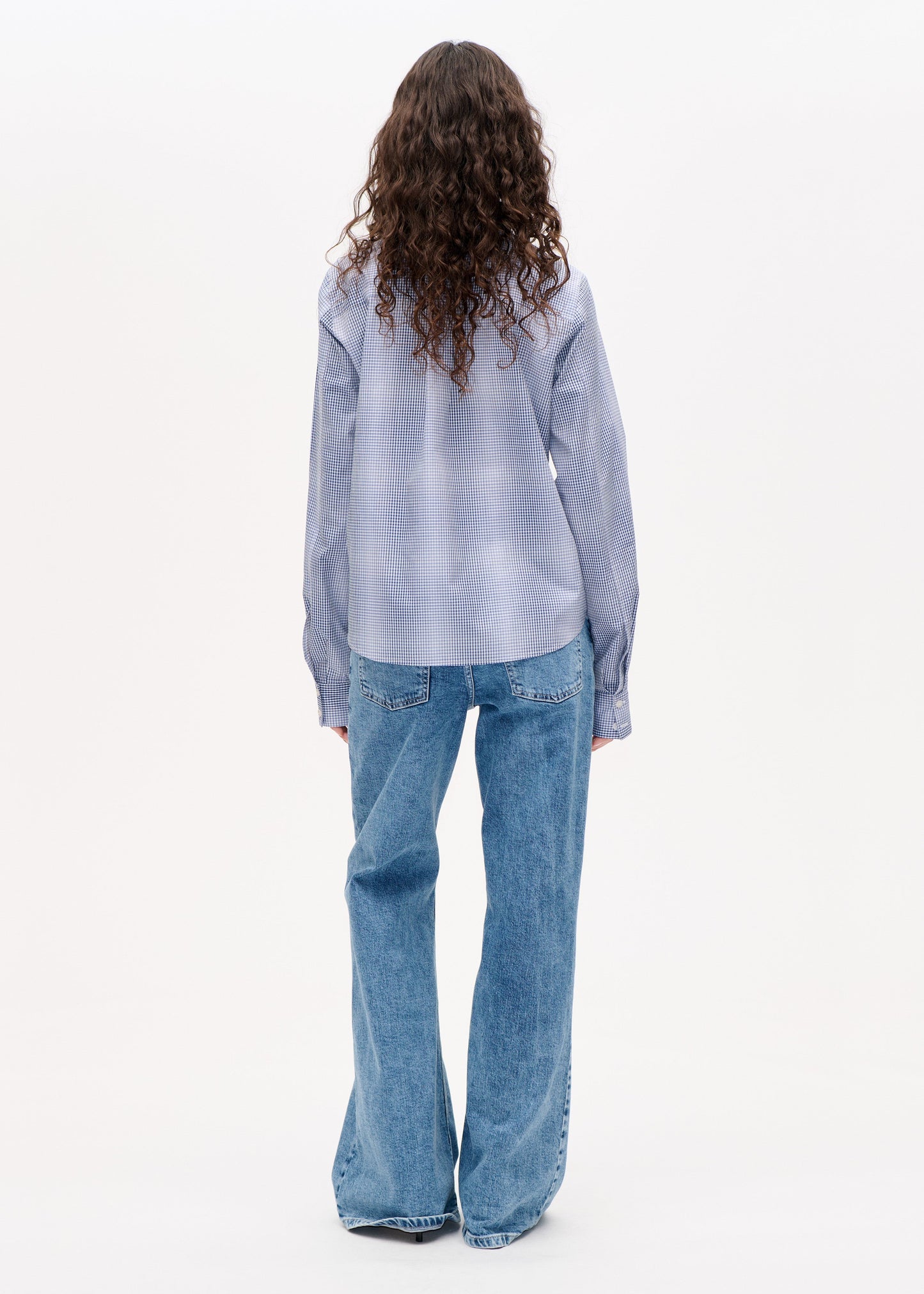 baum und pferdgarten - Menja shirt blue mini check back