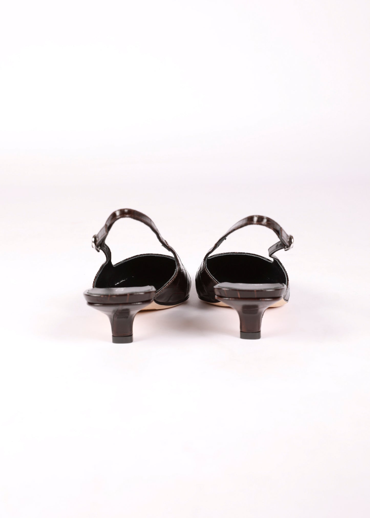 ANNA SLINGBACK CROCO BROWN