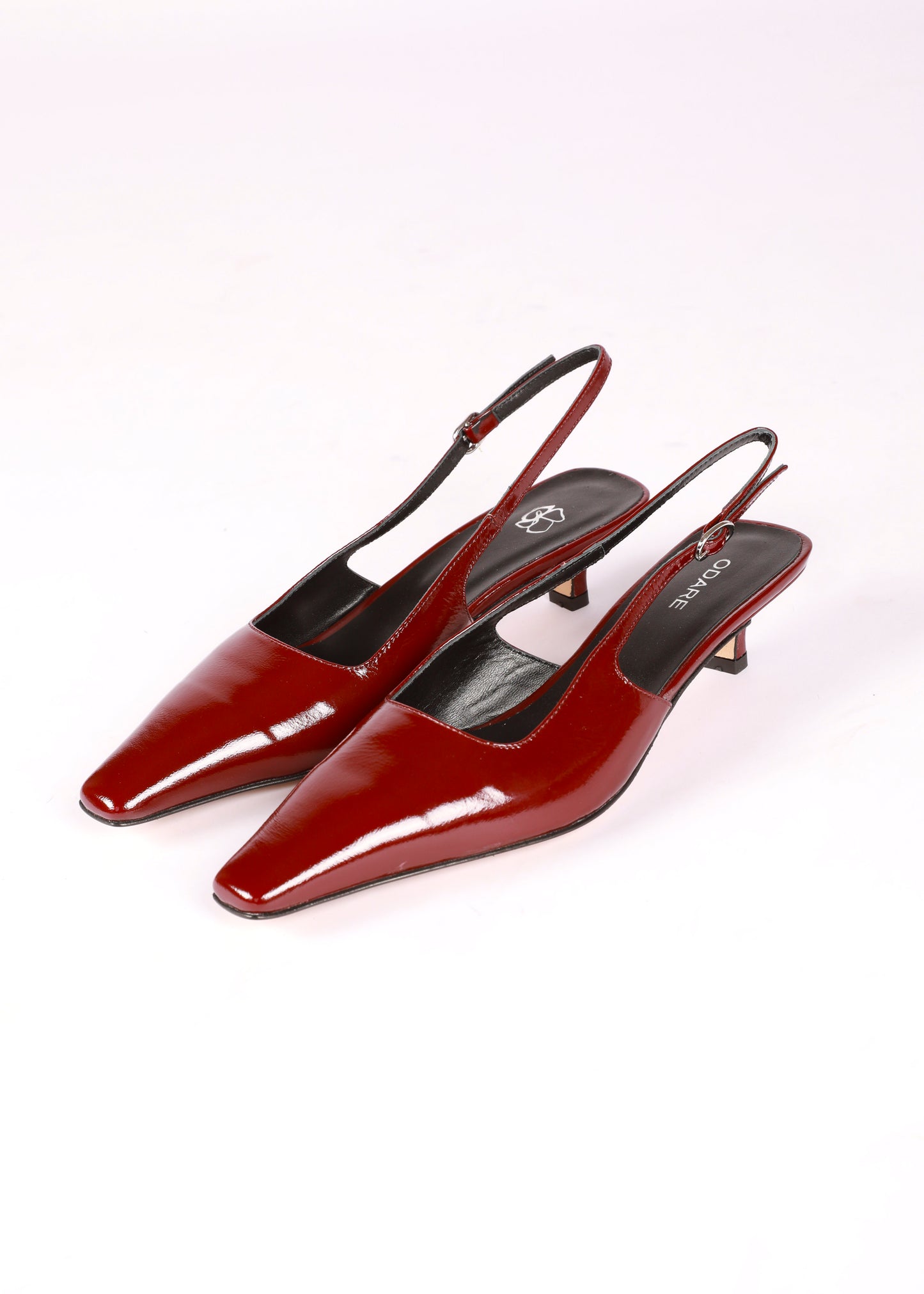 ANNA SLINGBACK VERNIS BURGUNDY