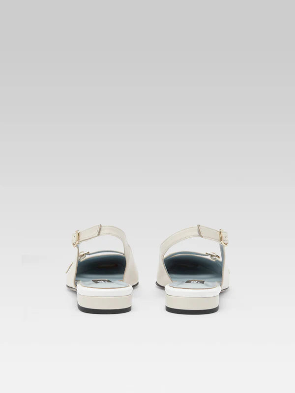 carel ninon slingback ivory - back