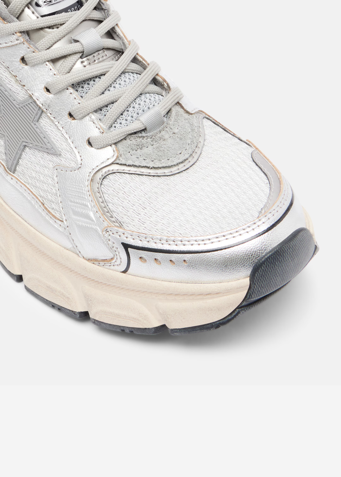 GOLDEN GOOSE - LIGHTSTAR MESH SILVER