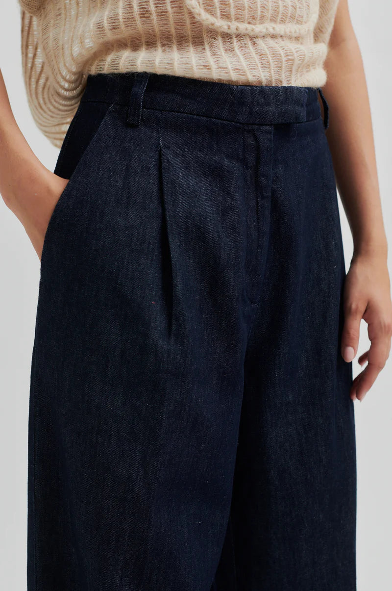 SECOND FEMALE - Alluet pants denim detail