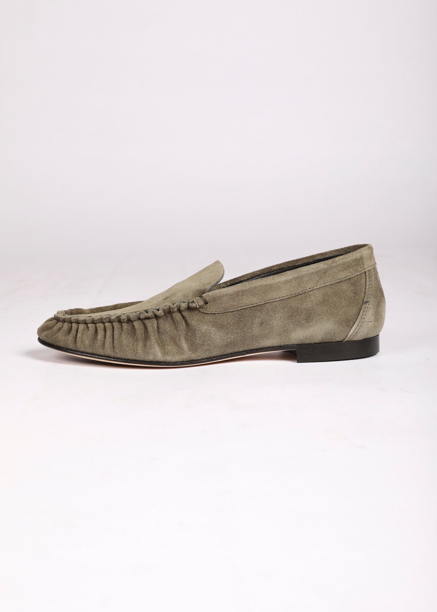 ELENA MOCCASIN DAIM KHAKI