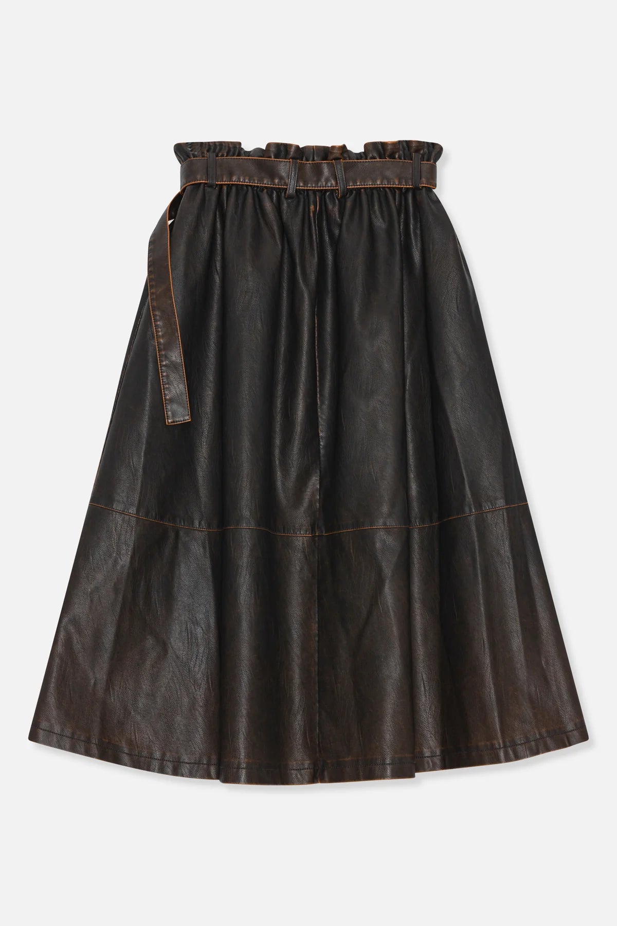 BAUM UND PFERDGARTEN-SAIMI SKIRT VOLANT BROWN