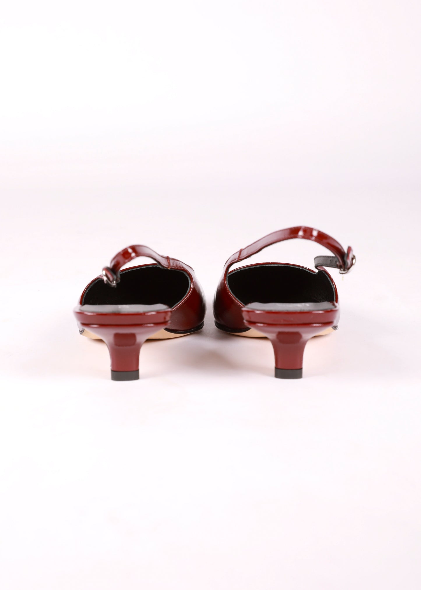 ANNA SLINGBACK VERNIS BURGUNDY