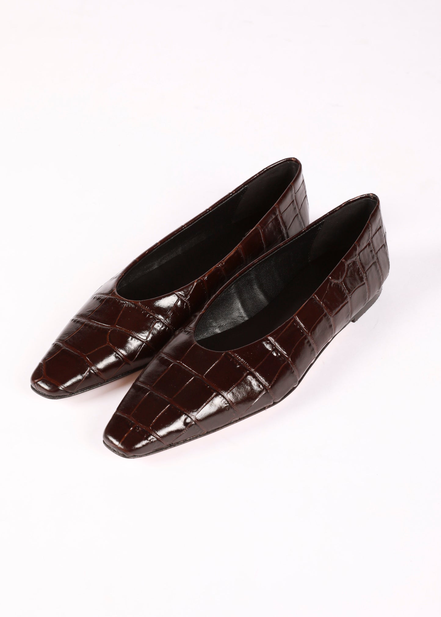BILBAO BALLERINE CROCO BROWN