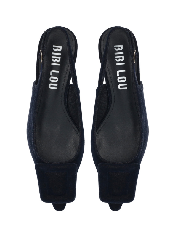 BIBI LOU - BONNIE SLINGBACK AZUL VELVET
