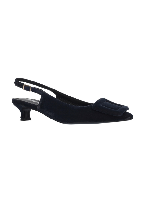 BIBI LOU - BONNIE SLINGBACK AZUL VELVET