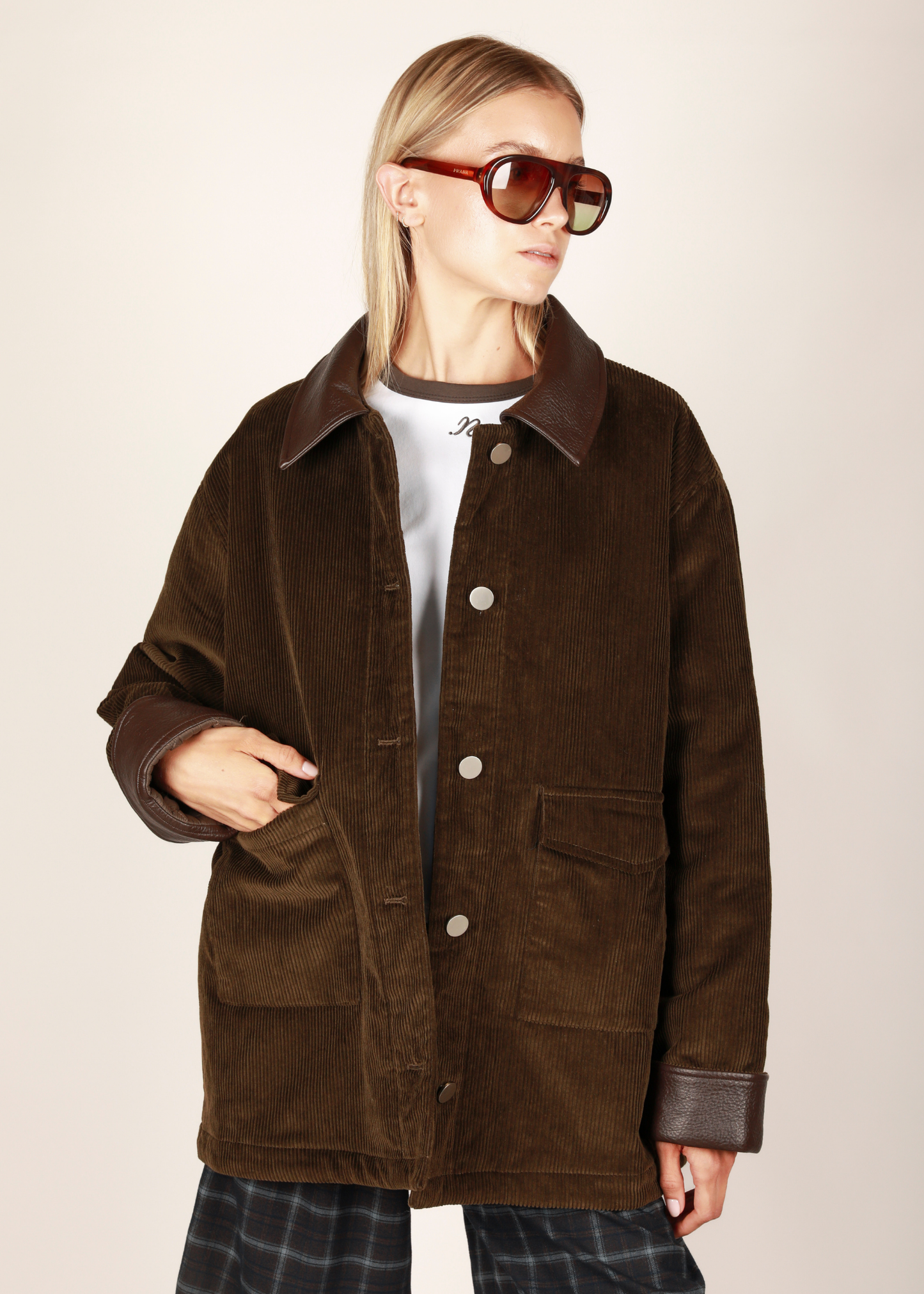 NOTED ANTWERP - BORIS COAT PATTED KHAKI