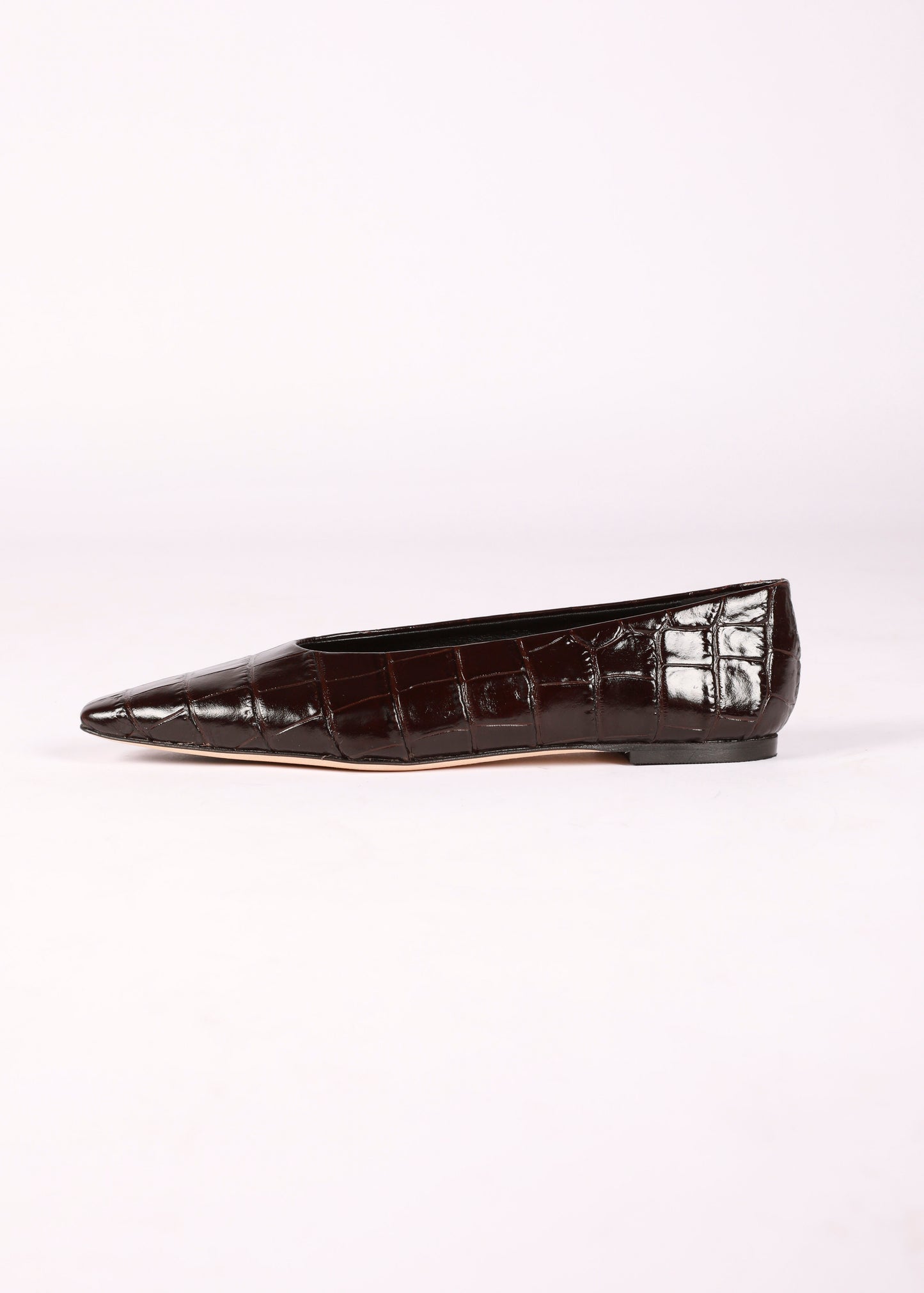 BILBAO BALLERINE CROCO BROWN