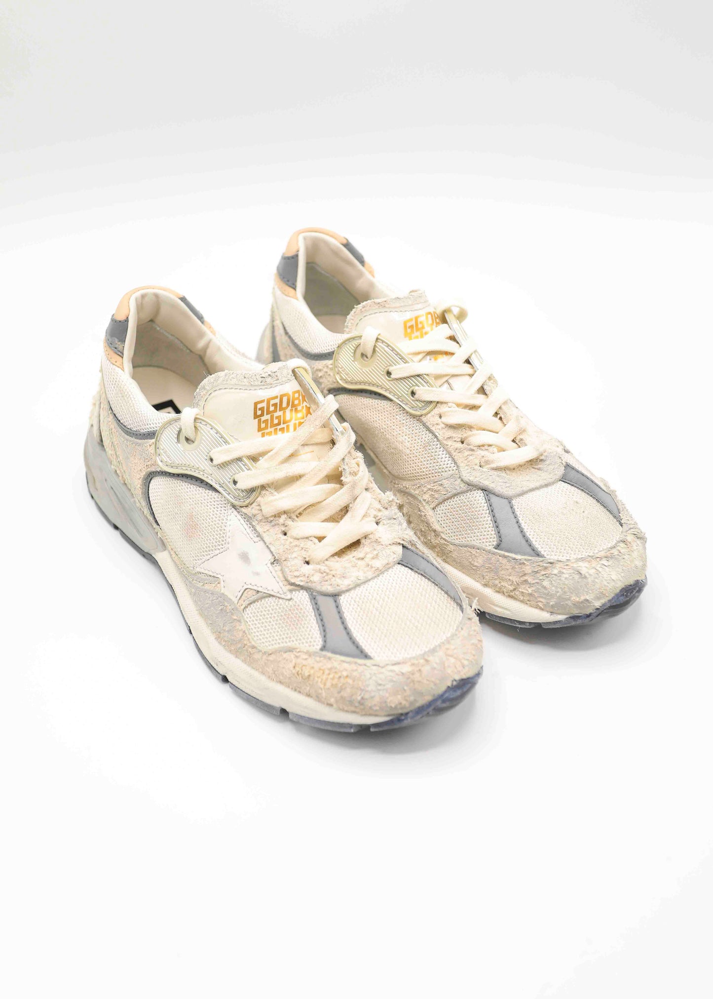 GOLDEN GOOSE - RUNNING DAD WHITE SILVER PACKSHOT side
