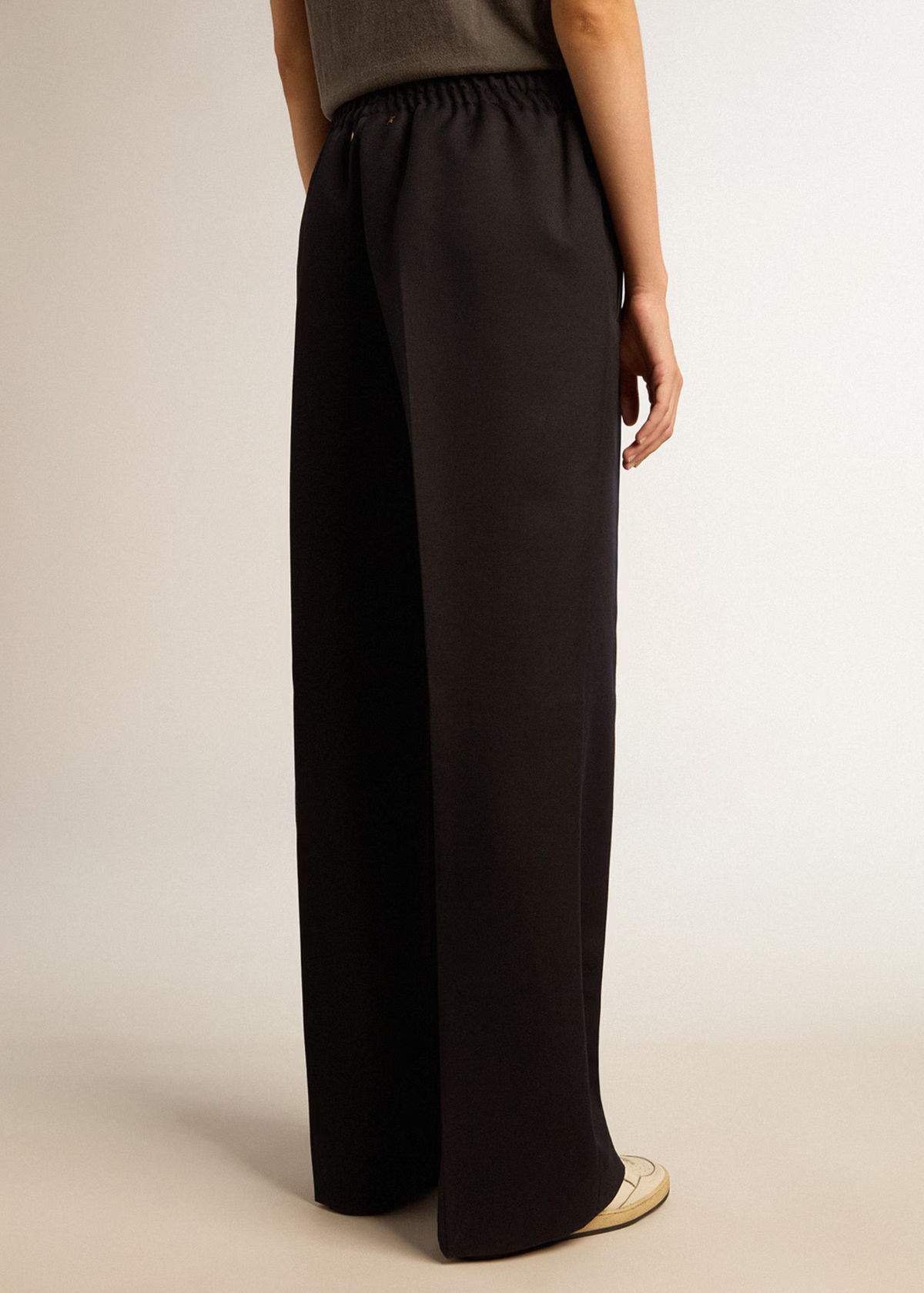 GOLDEN GOOSE - PANTS ELASTIK GABARDINE BLUE