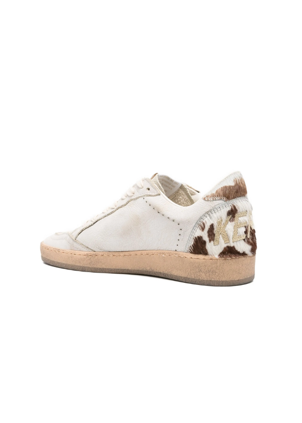 Ballstar Leather White/Egg/Caramel/Cow