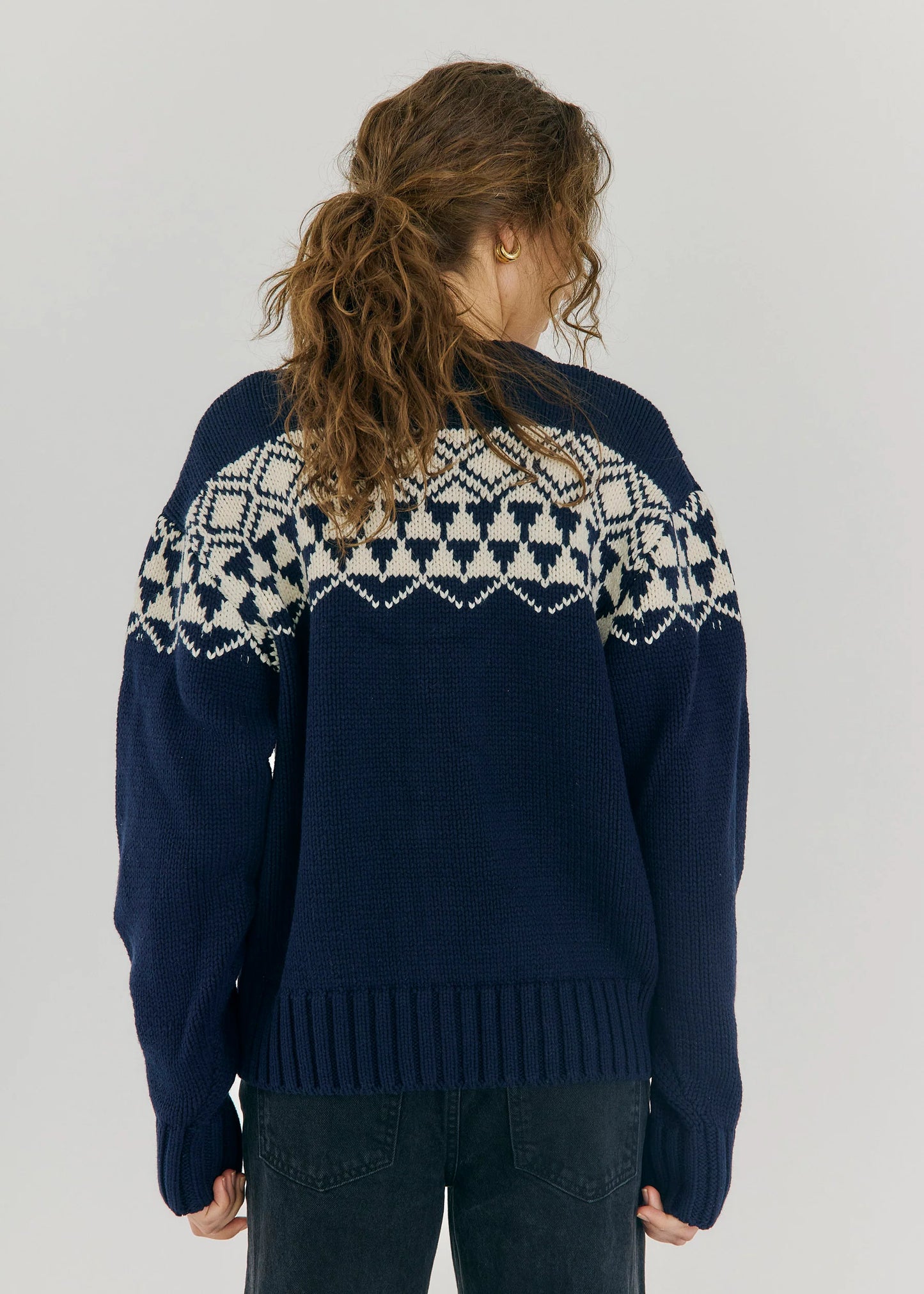 NORR - FAIR CARDIGAN NAVY