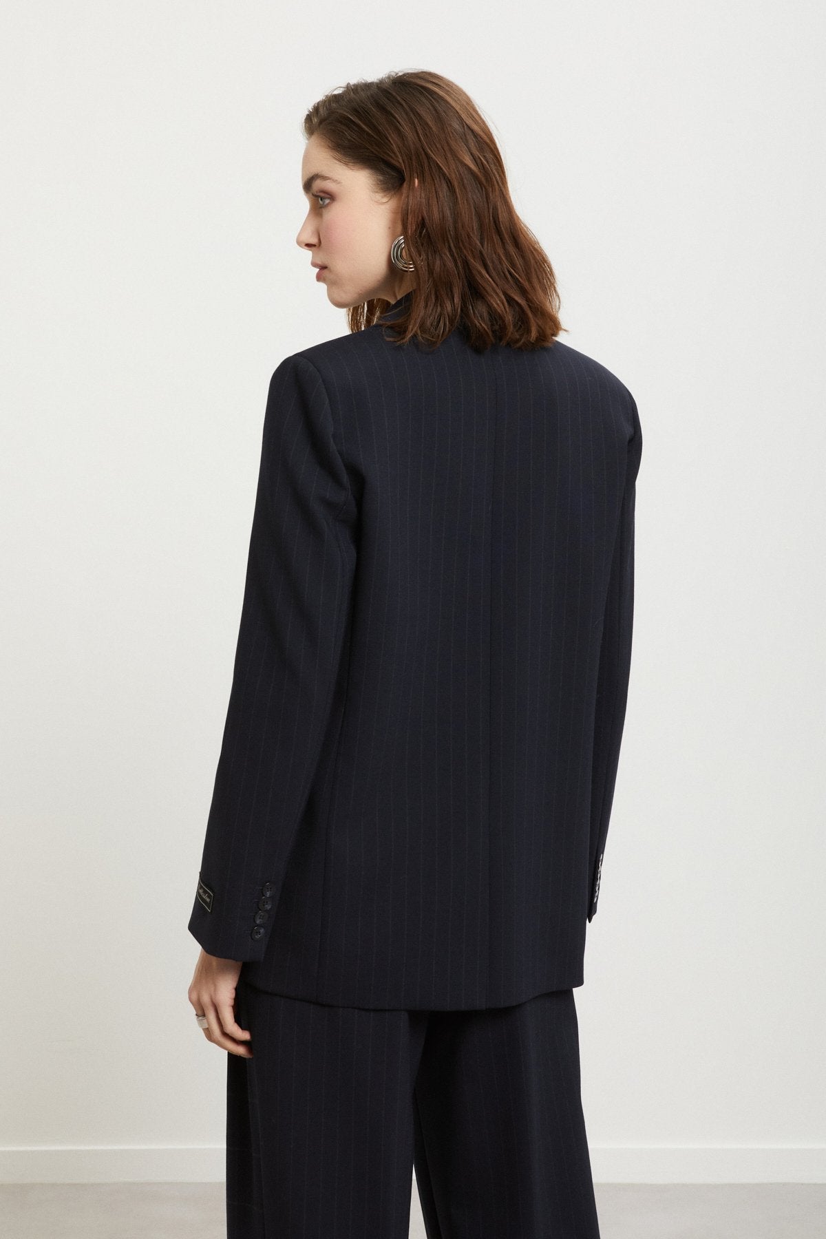 OTTOD'AME - BLAZER BLUE PINSTRIPE