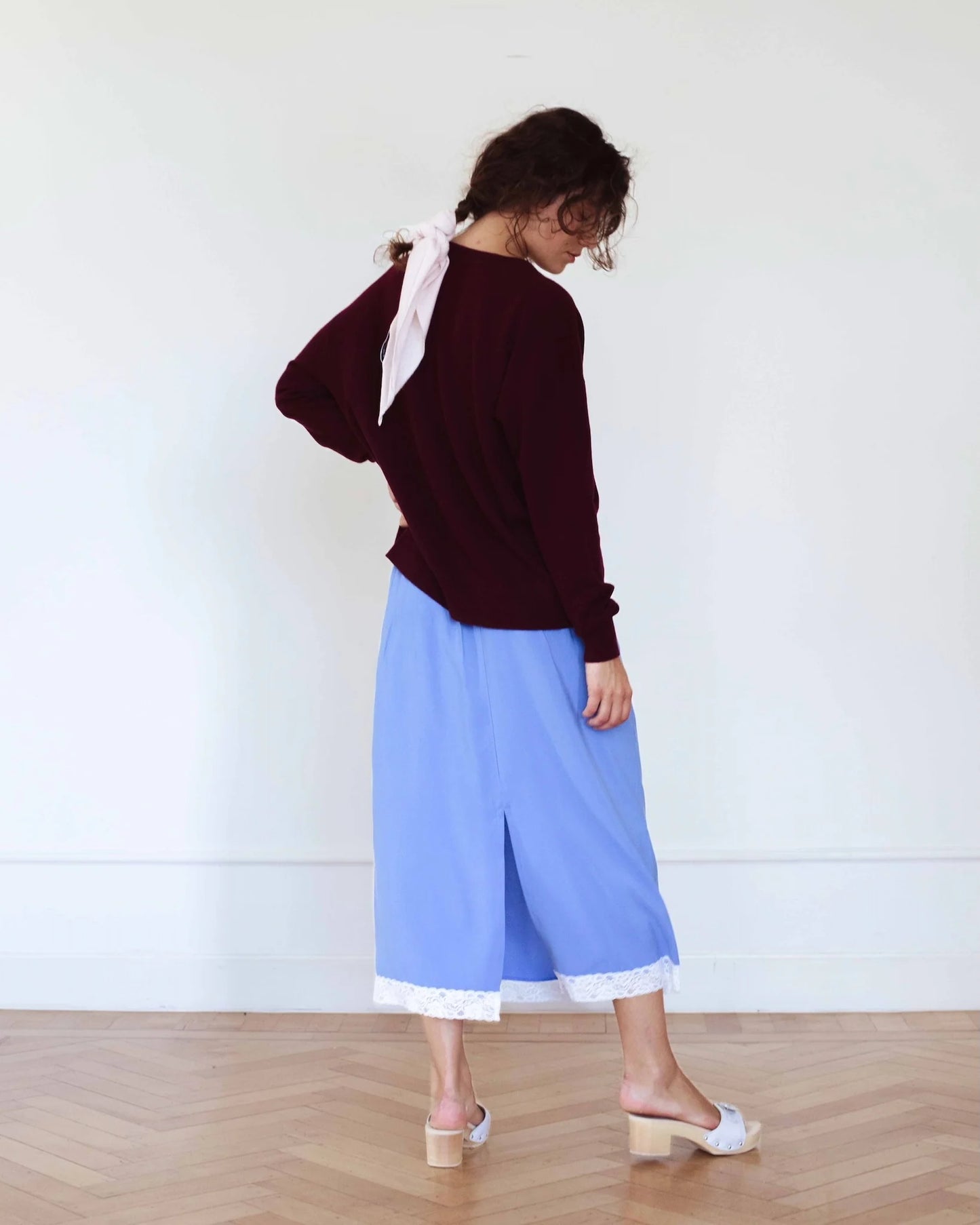 RAFF COLLECTIVE - NICKY SKIRT LONG BLUE