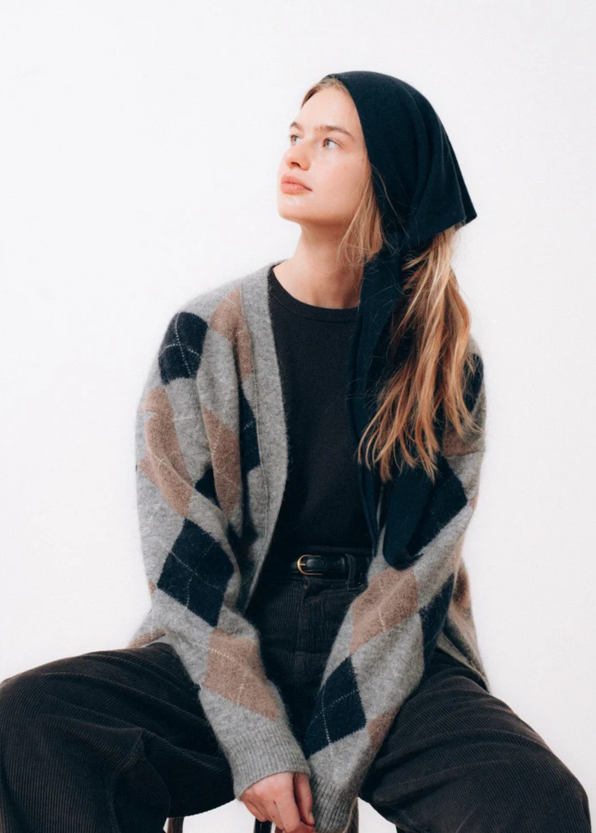 ROY CARDIGAN OVERSIZED V GREY