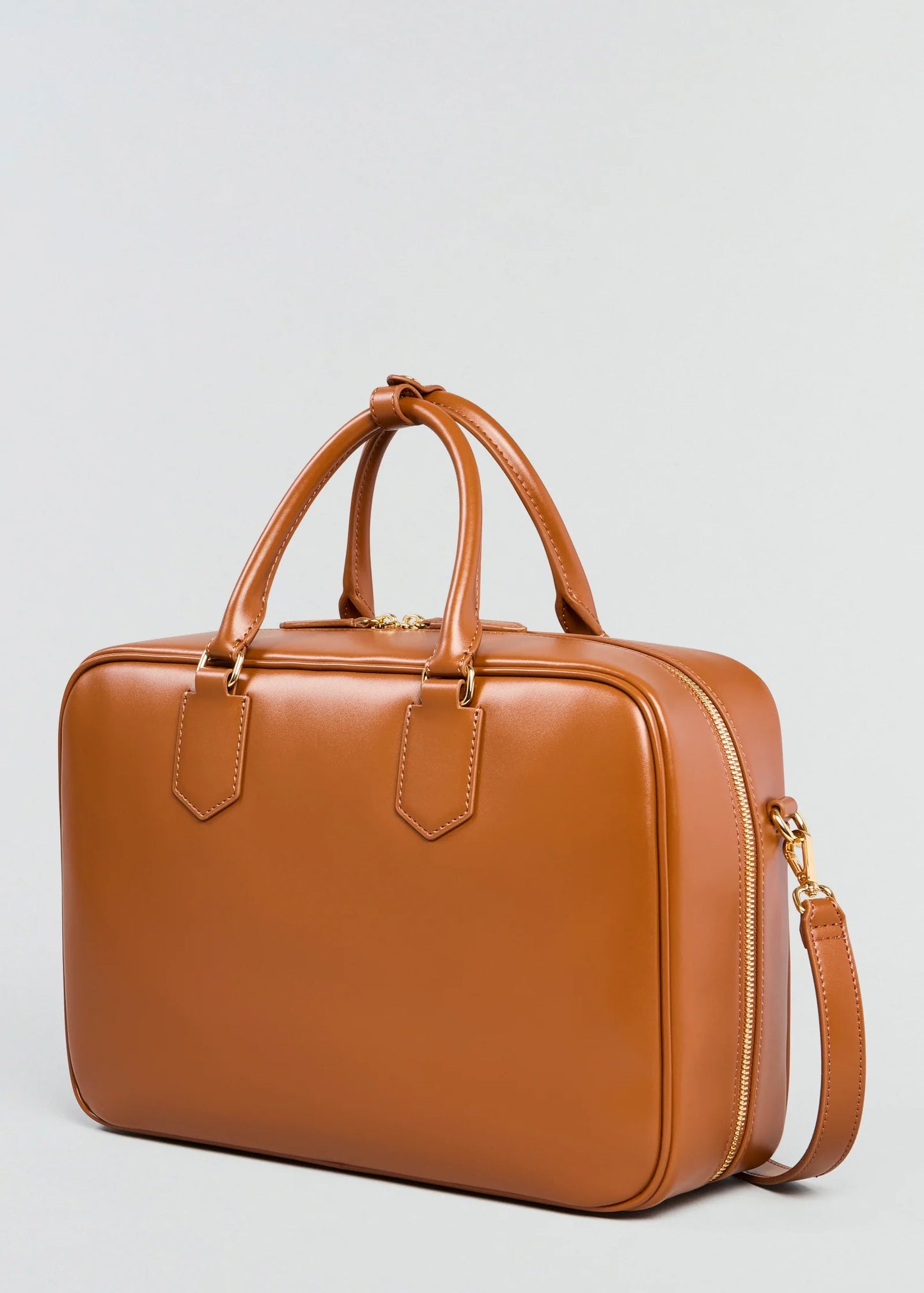 SEMICOUTURE - Satchel bag cacao side