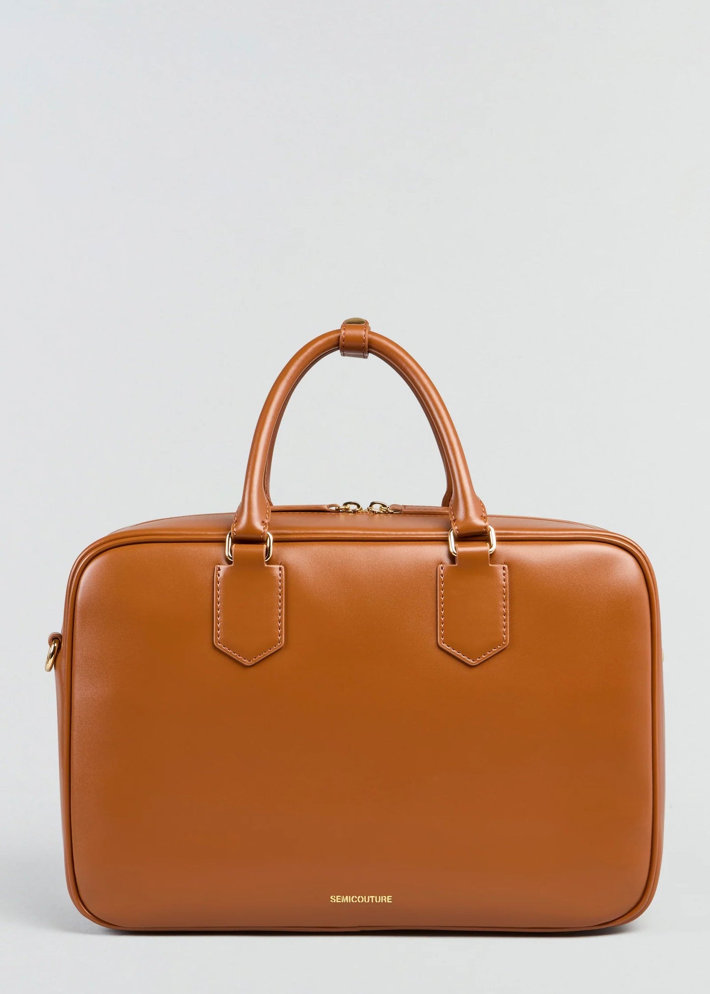 SEMICOUTURE - Satchel bag cacao front