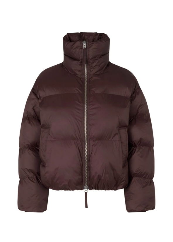 SECOND FEMALE - Riya plum puffer coat