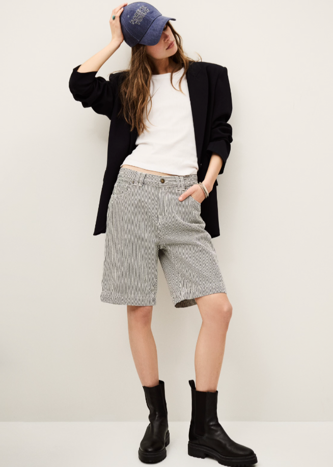 BA&SH - Cisea bermuda short pinstripe profile