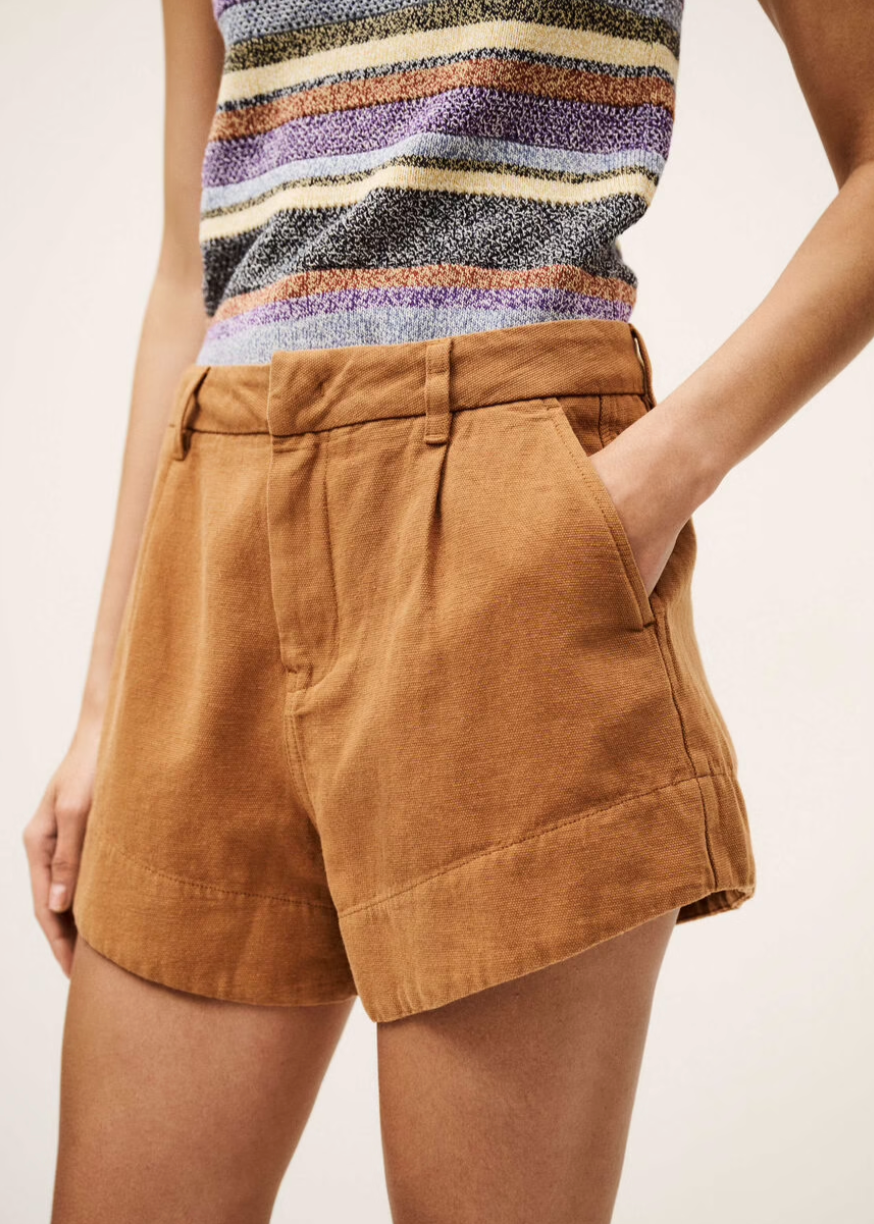 BA&SH - Roma shorts brown detail
