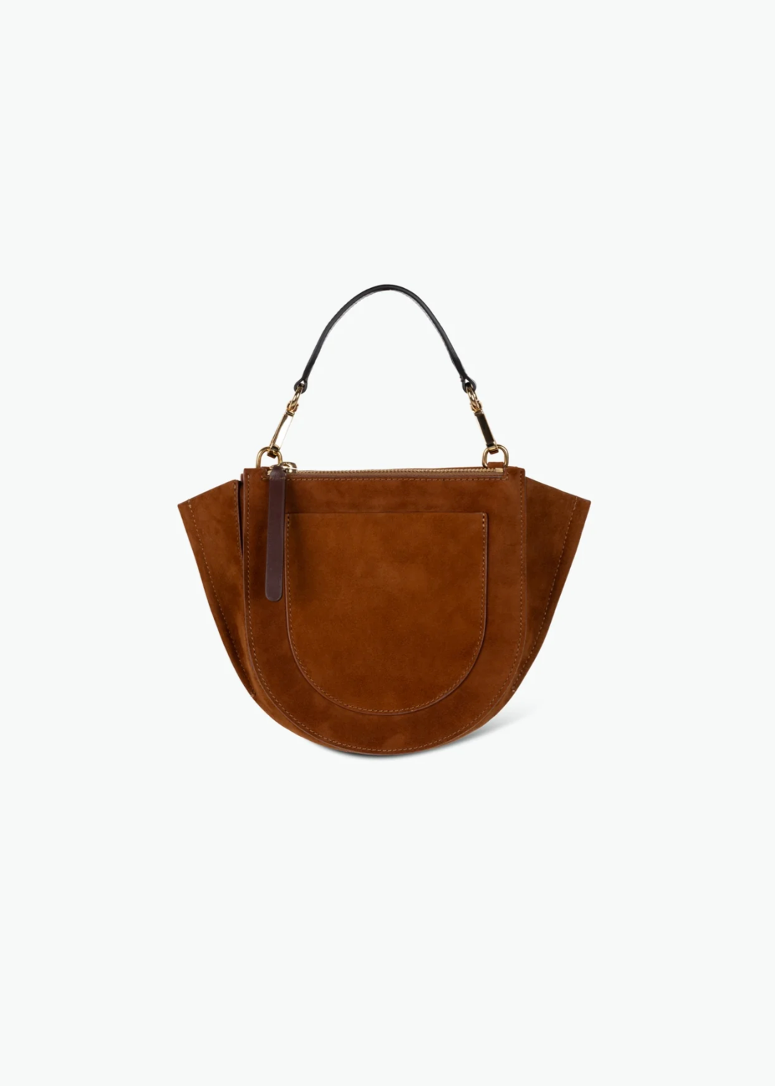 wandler hortensia mini tan suede