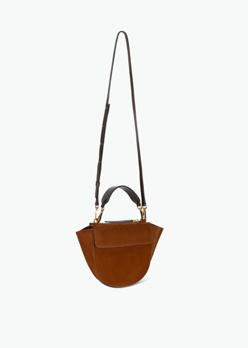 wandler hortensia mini tan suede