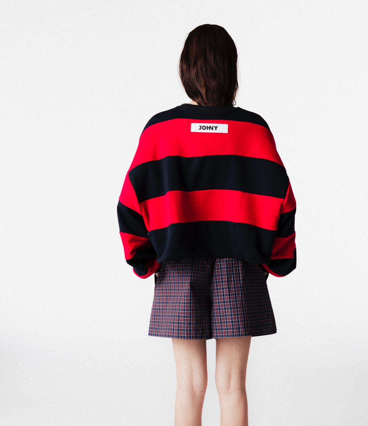DEREK SWEATER RED/NAVY