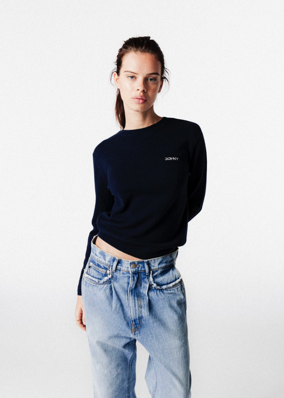 JOHNY - HARPER CREWNECK NAVY