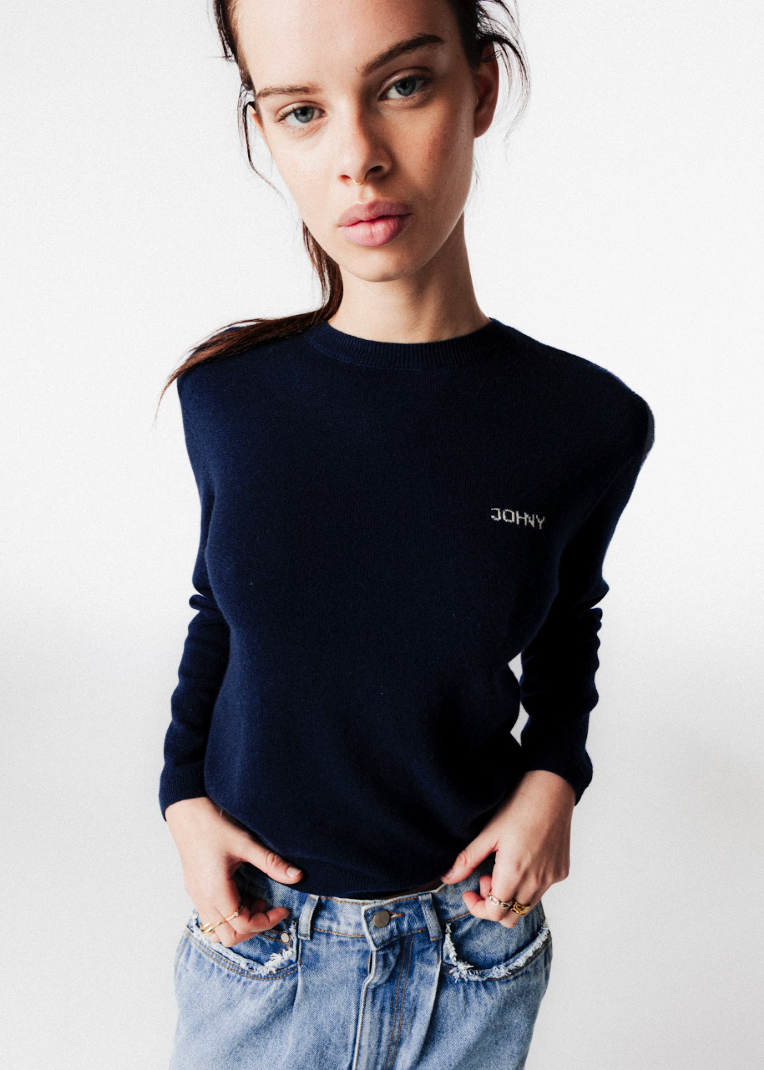 JOHNY - HARPER CREWNECK NAVY