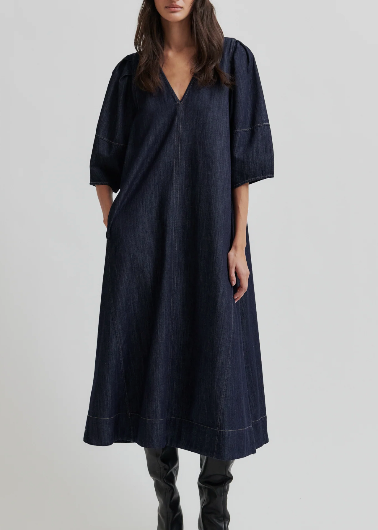DERA DRESS DENIM