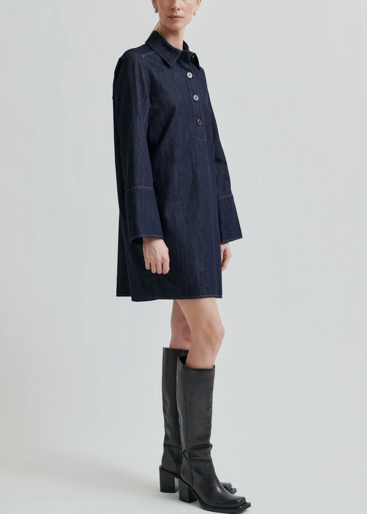 SECOND FEMALE - DERA DENIM DRESS TUNIQUE