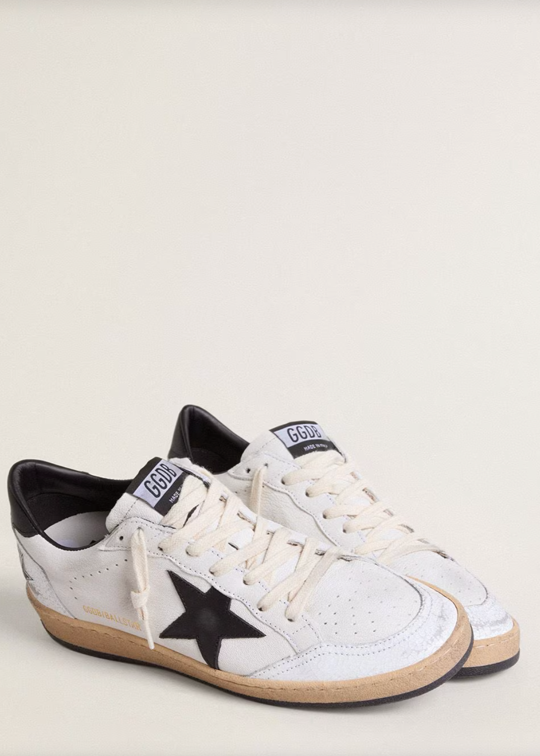 GOLDEN GOOSE - BALLSTAR NAPPA / BLACK