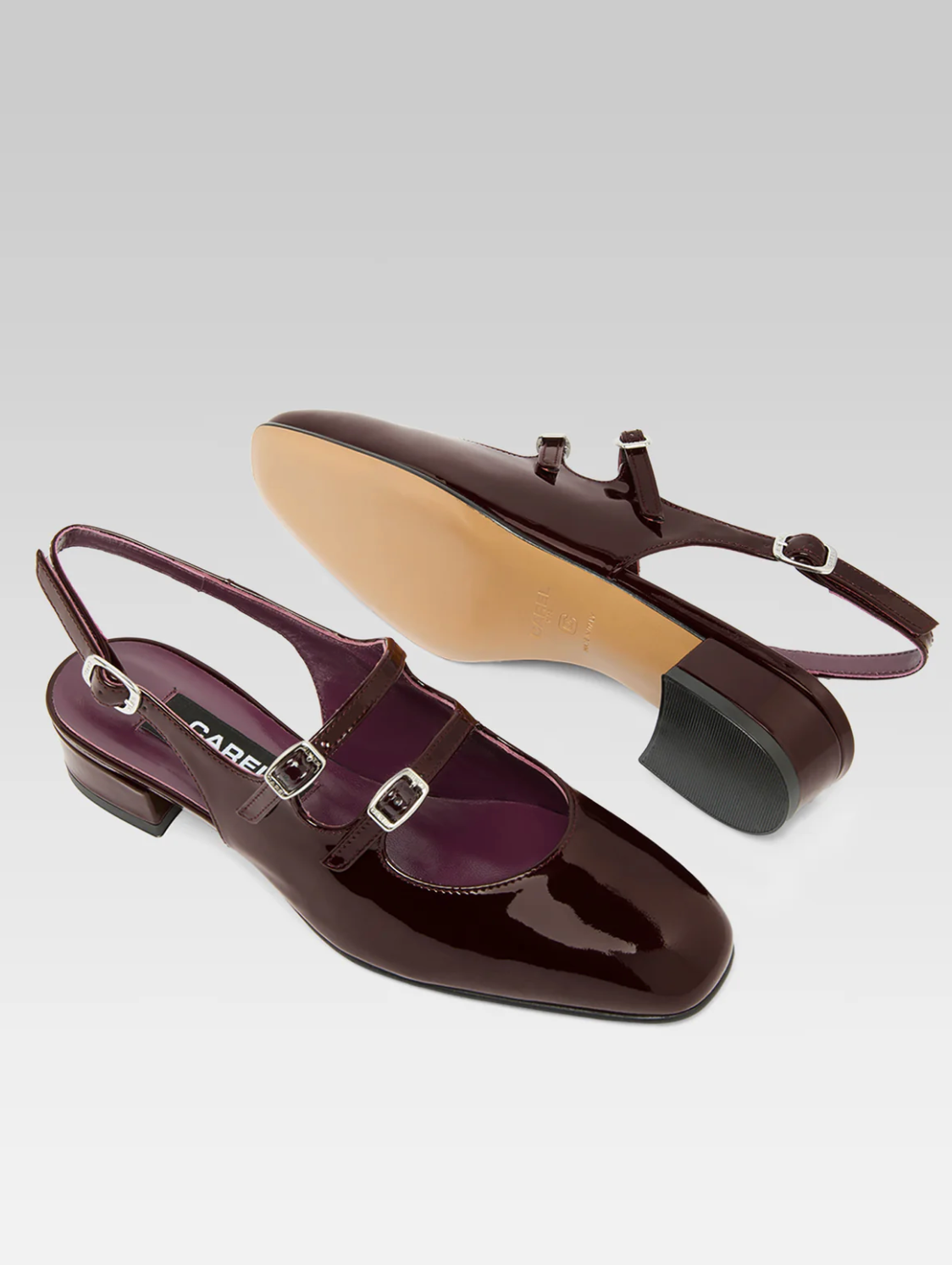 CAREL - PECHE BROWN LACK