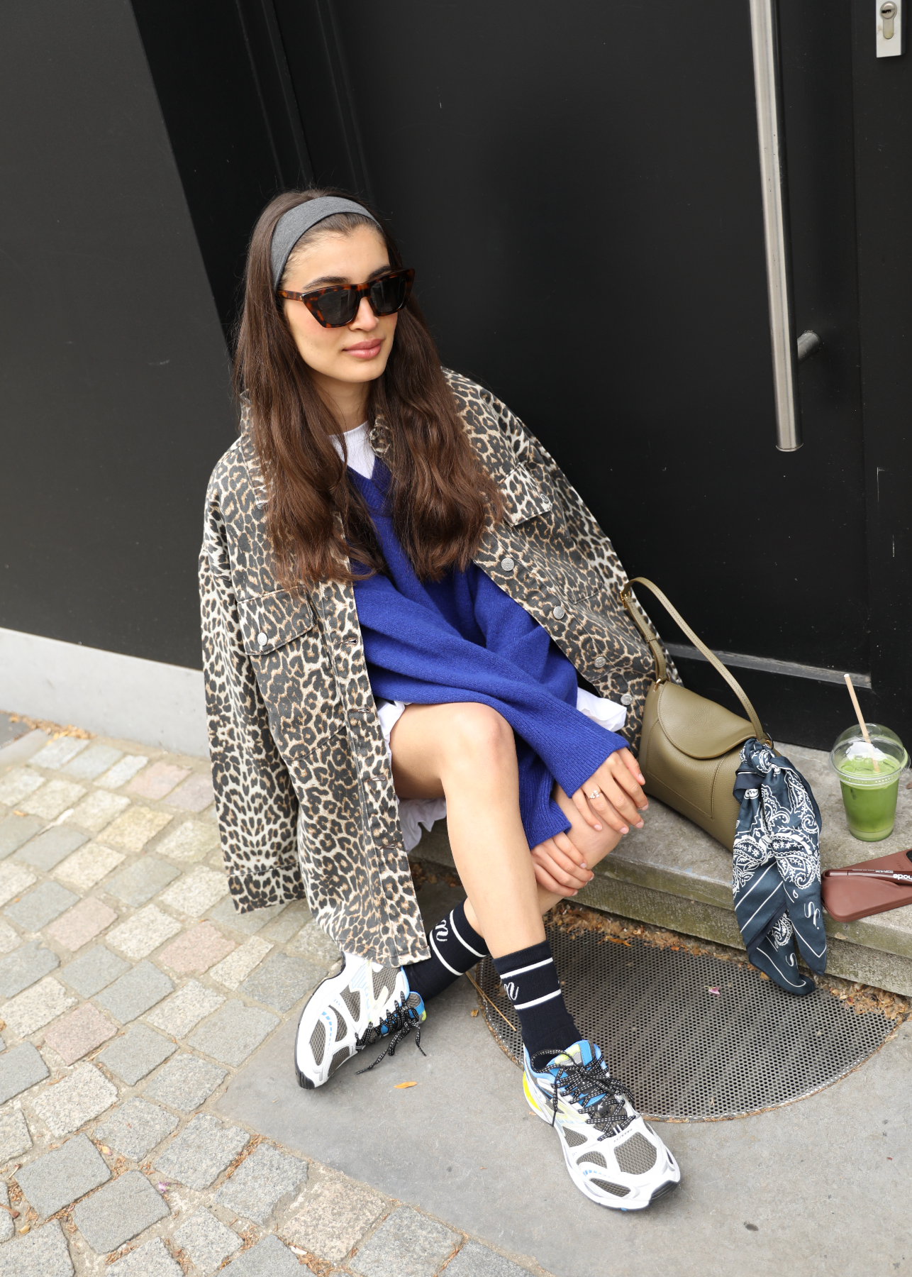 norr - Larisa jacket leopard front