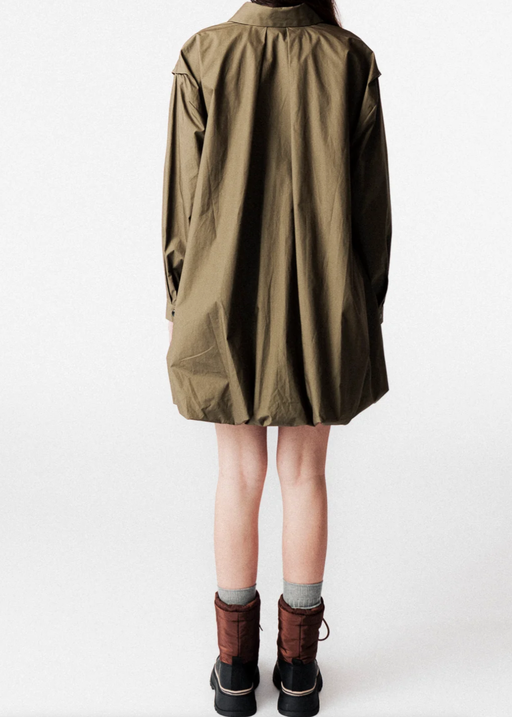 JOHNY - SOFIA DRESS BALLOON GREEN