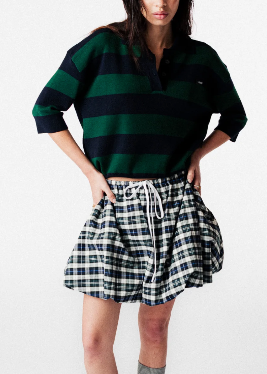 JOHNY - JESS BALLOON SKIRT BLUE/GREEN