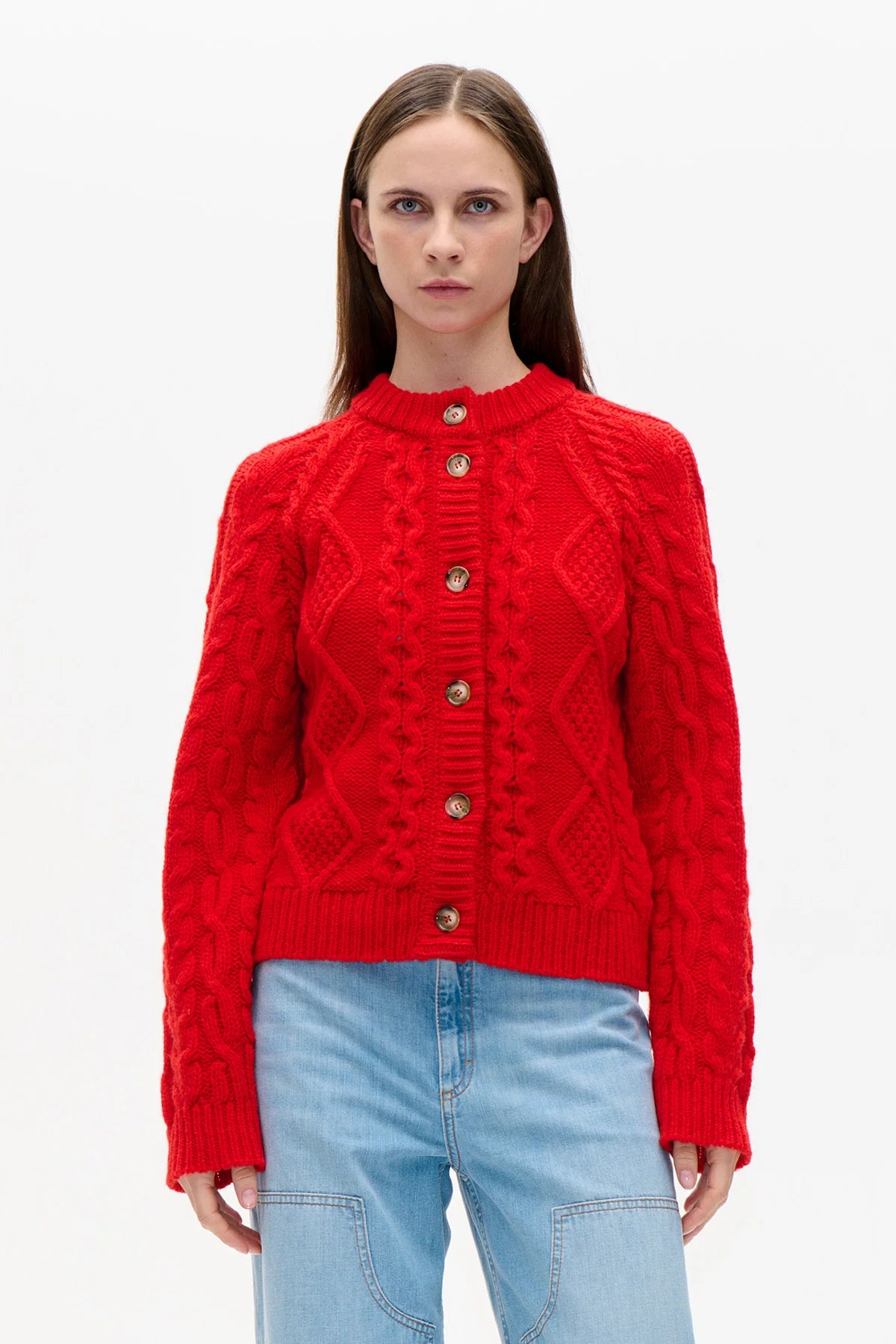 BAUM UND PFERDGARTEN - CHLEO CARDIGAN RED