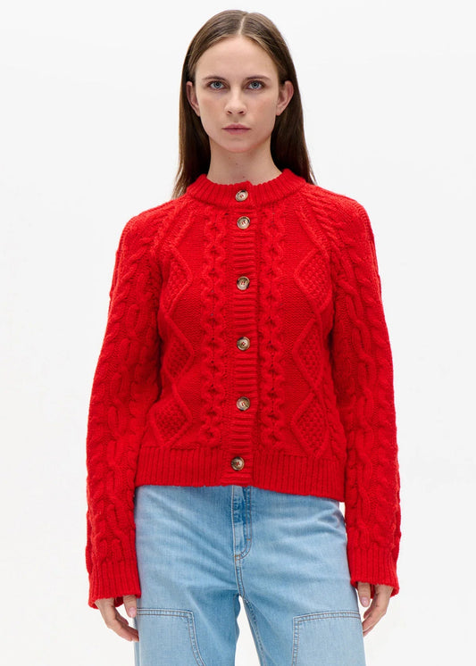 CHLEO CARDIGAN RDC RED