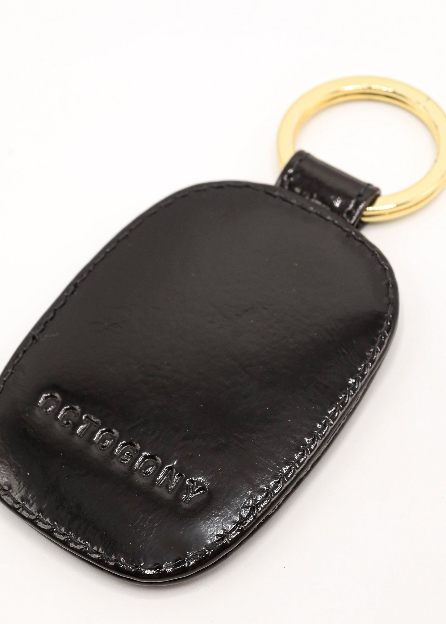 OCTOGONY - KEYCHAIN CROCO BLACK