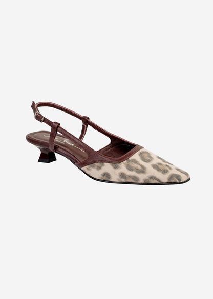 KATLEEN SLINGBACK LEOPARD/BORD