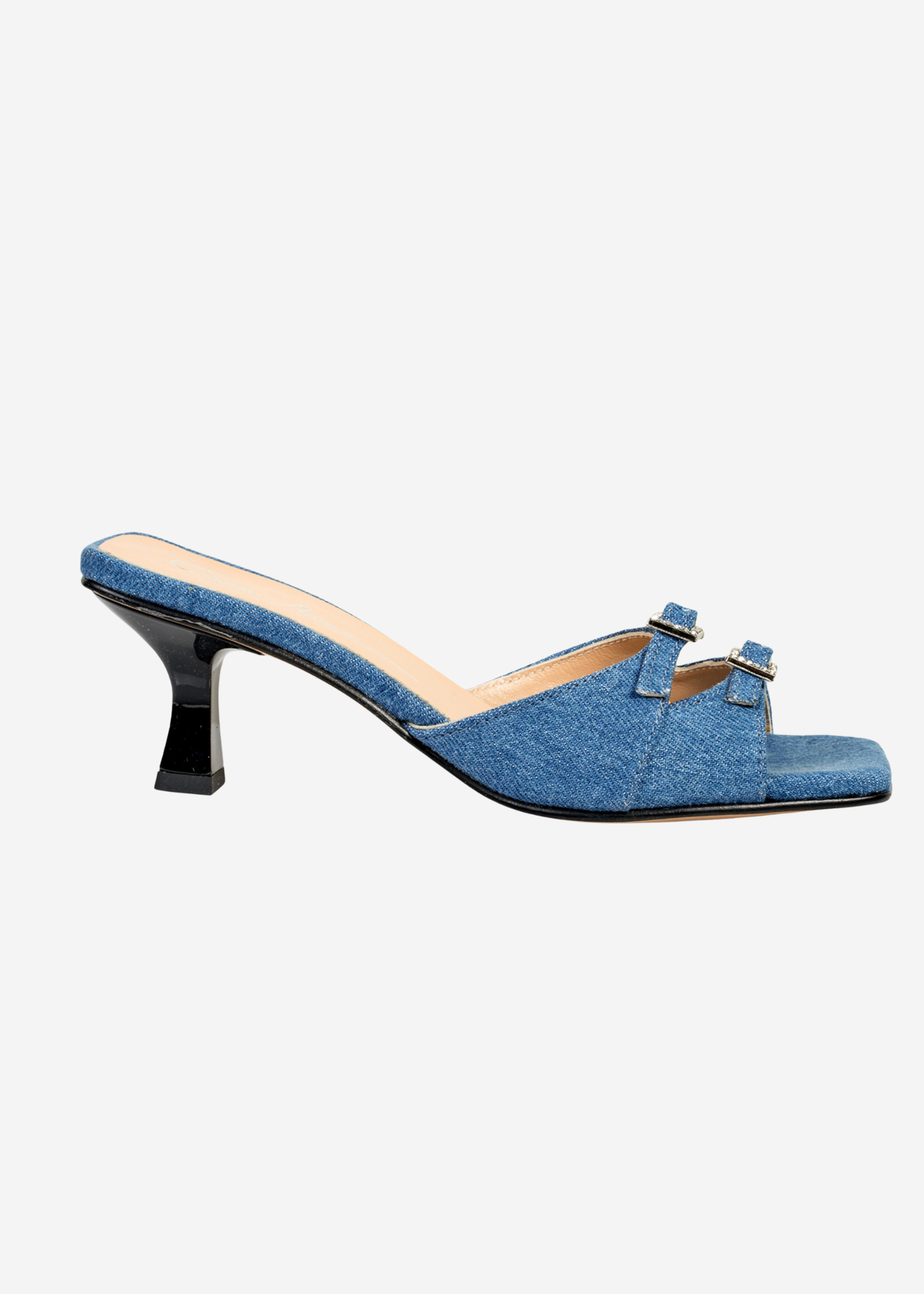 ROSEANNA SLIPPER HAK/GESP DENIM