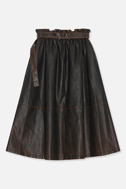 BAUM UND PFERDGARTEN-SAIMI SKIRT VOLANT BROWN