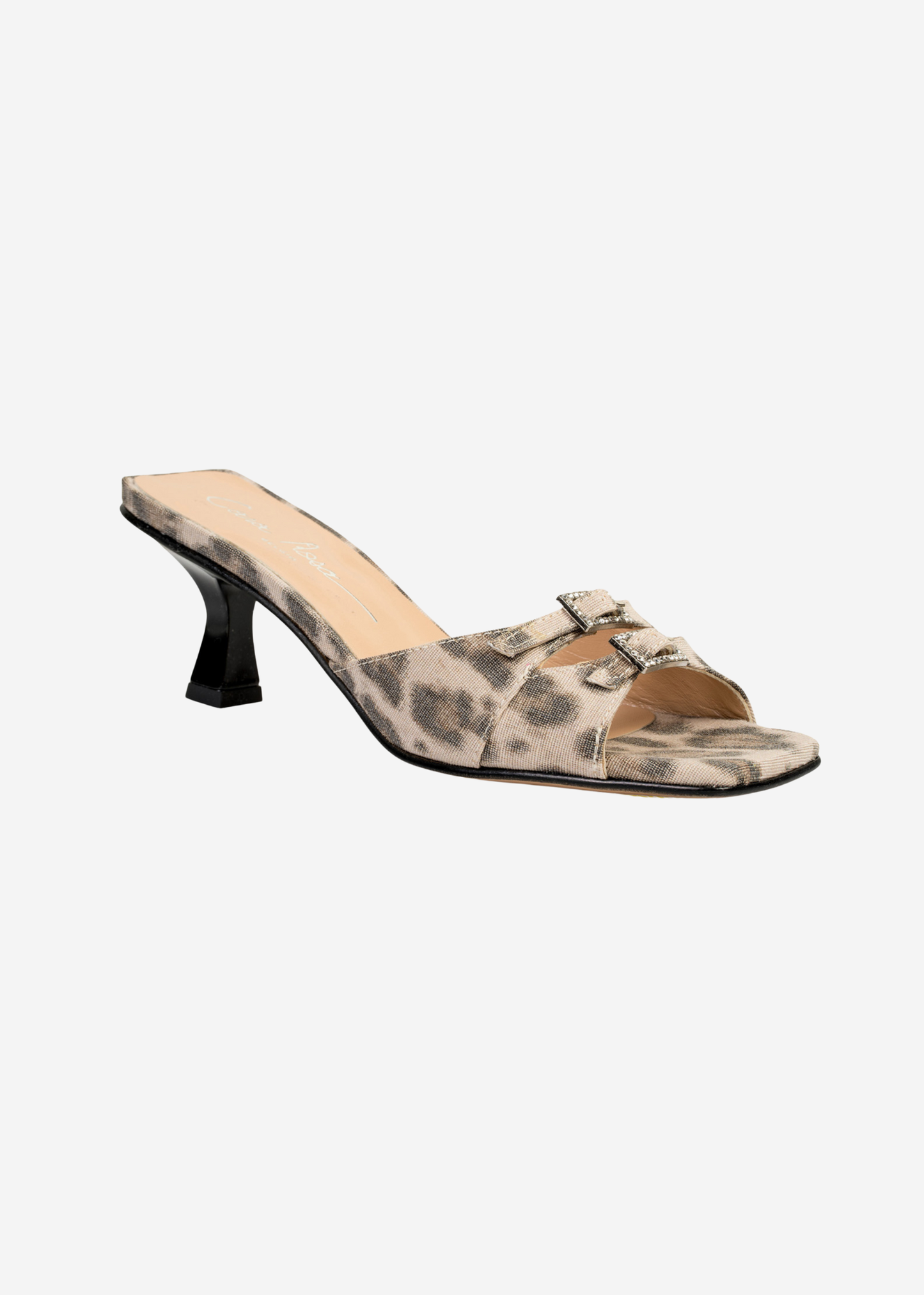 ROSEANNA SLIPPER HAK/GESP LEOPARD