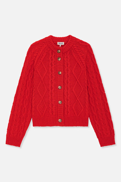 BAUM UND PFERDGARTEN - CHLEO CARDIGAN RED