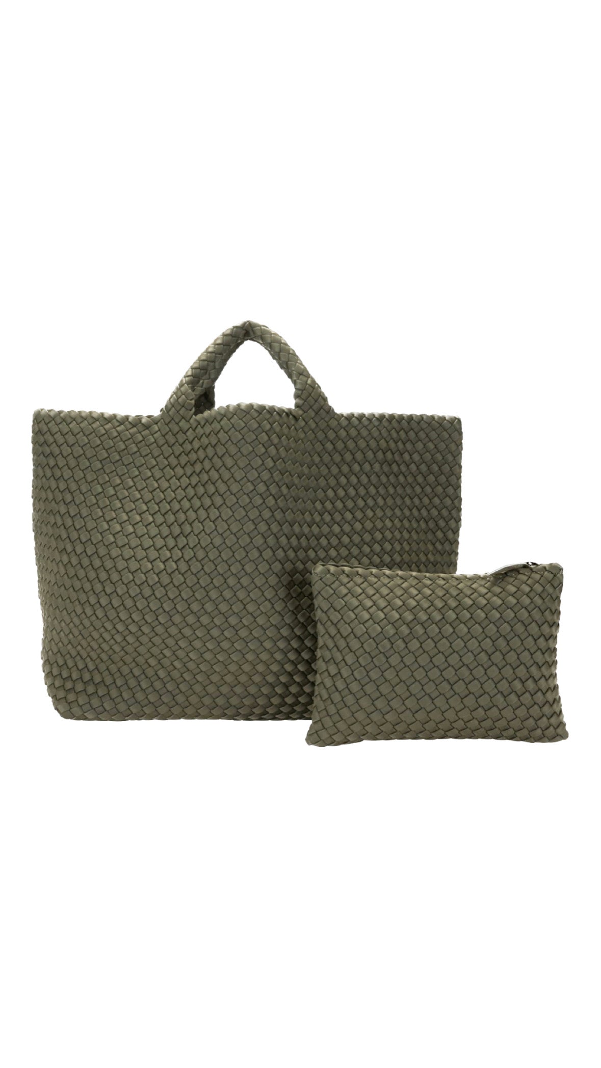 NAGHEDI TOTE LARGE OLIVE