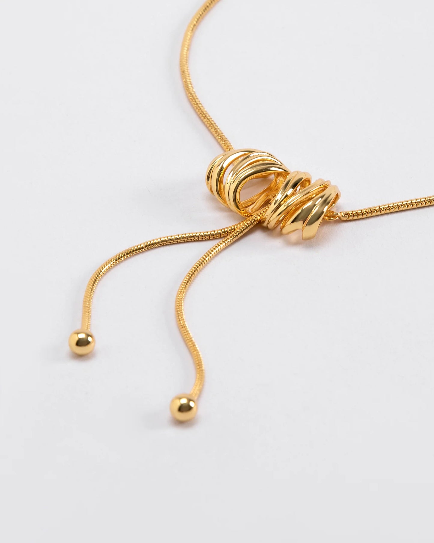 HALO NECKLACE GOLD PLATED