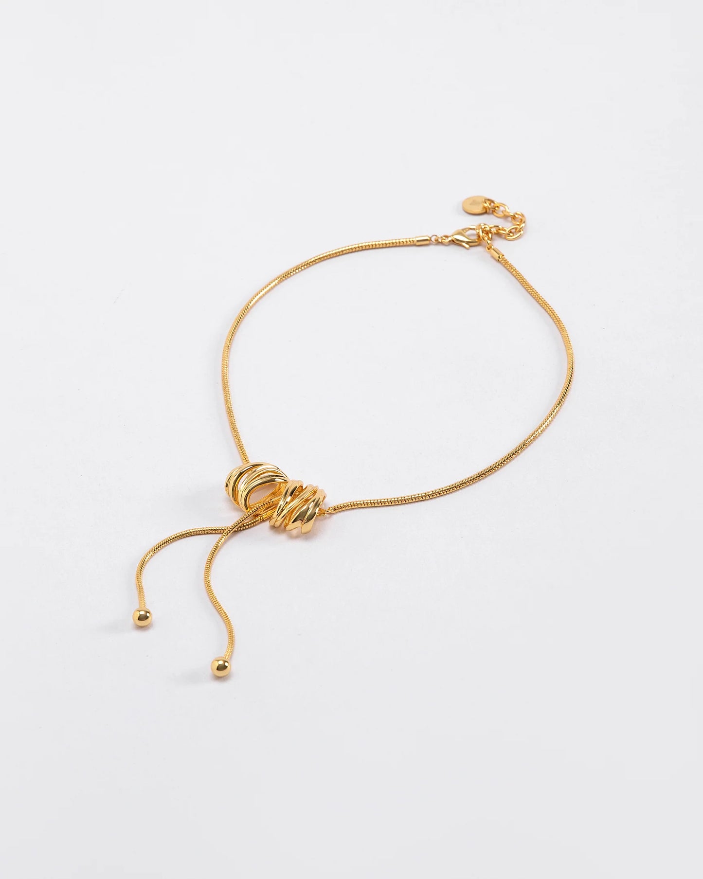 HALO NECKLACE GOLD PLATED